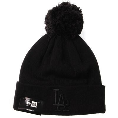 Womens League Essential Bobble Knit Beanie - LA Dodgers 1/1