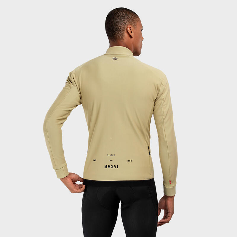 Heren Wielrennen Softshell jack J1 Rombo SIROKO Beige