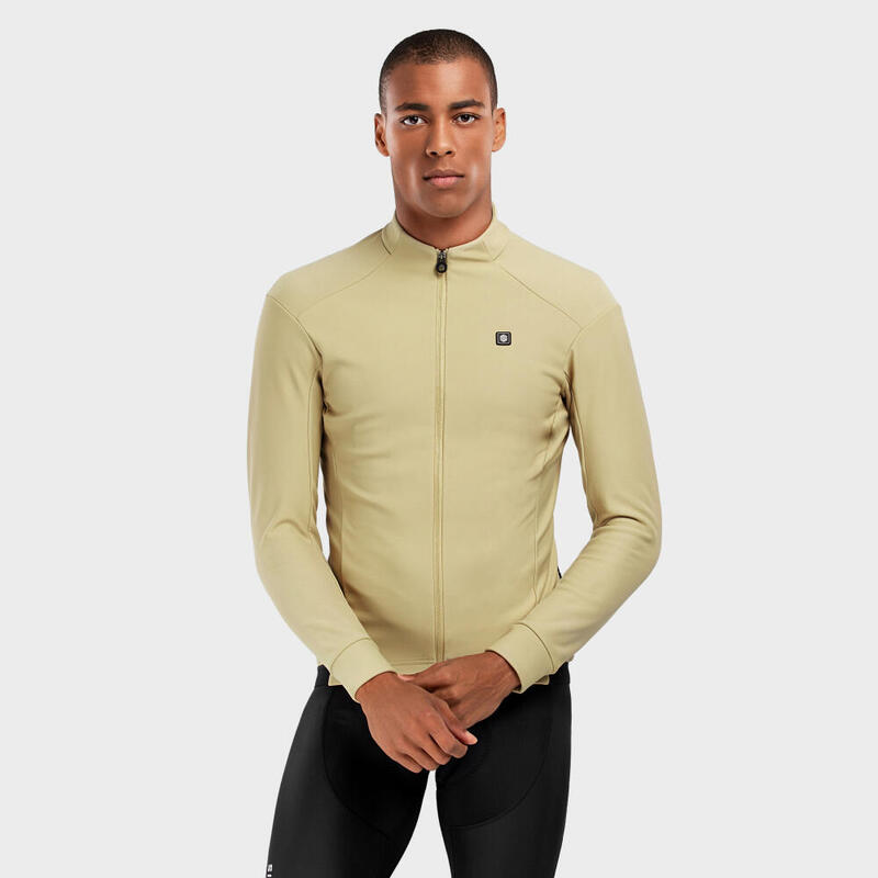 Heren Wielrennen Softshell jack J1 Rombo SIROKO Beige