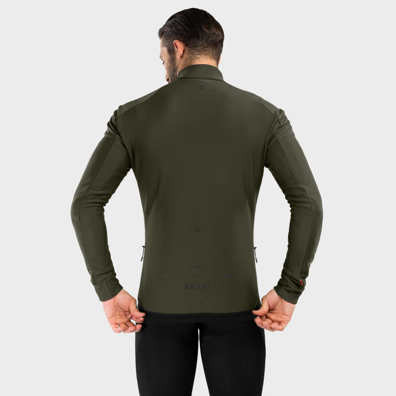 Casaco softshell Ciclismo Homem J1 Khangai SIROKO Khaki