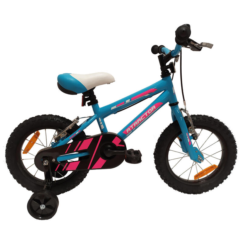 Segunda vida - Bicicleta niños 14 pulgadas Atractor Baby azul 3 a... - Muy bueno