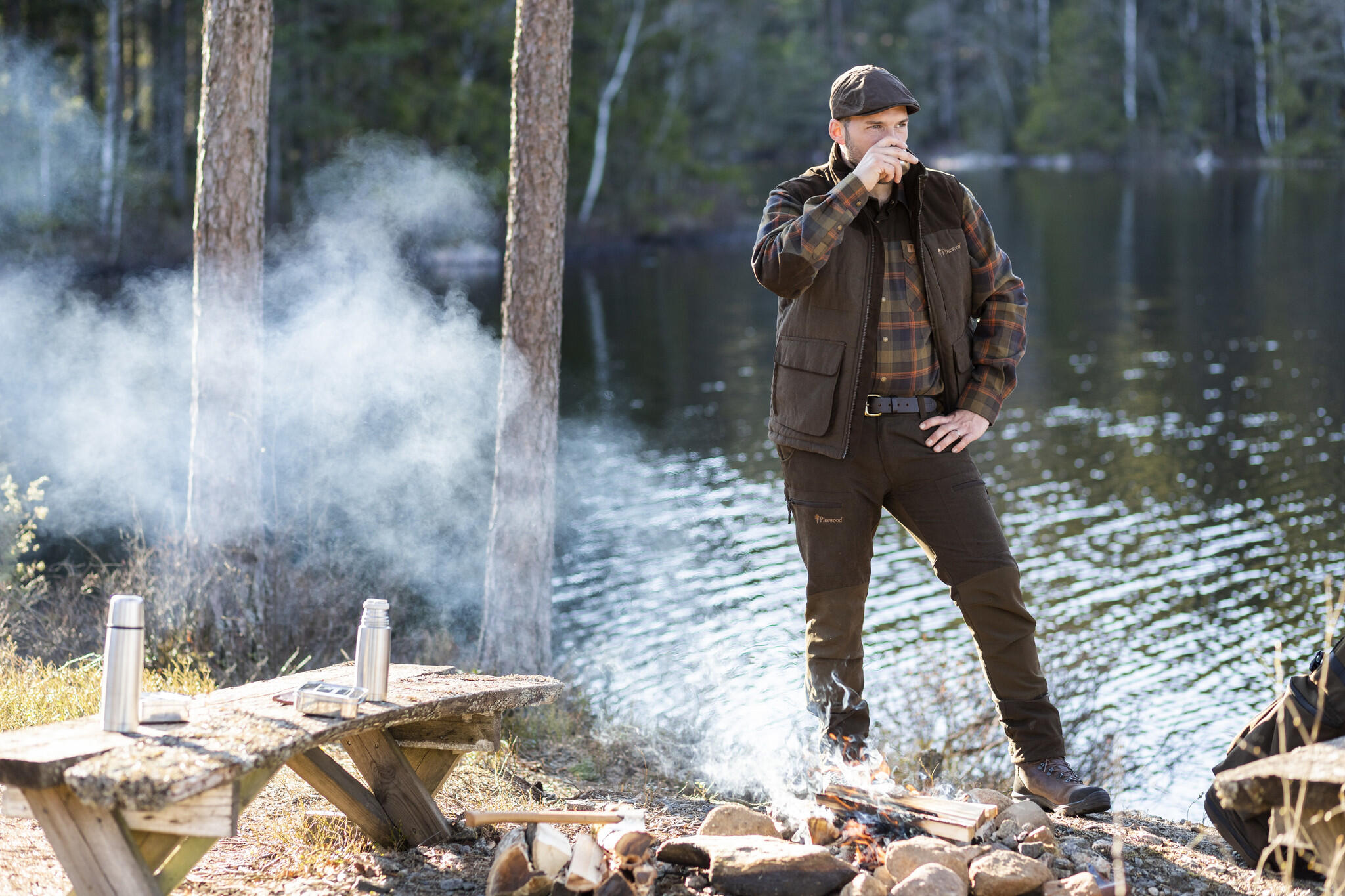 Pinewood Veste Abisko - Suède Marron (5883) 4/10