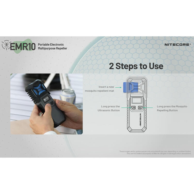 EMR10 Portable Electronic Multipurpose Repeller /  Multipurpose Repel / Black