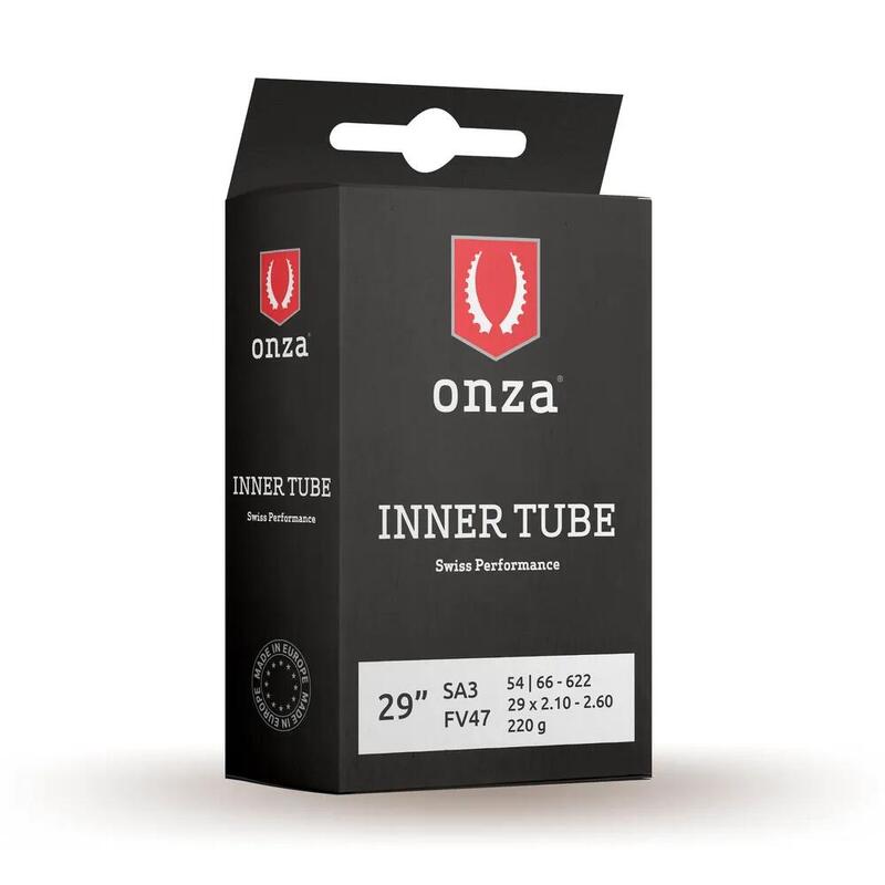 Binnenband gemaakt in Europa Onza SA3 0.9 mm , valve FV47 29x2.10 - 2.60