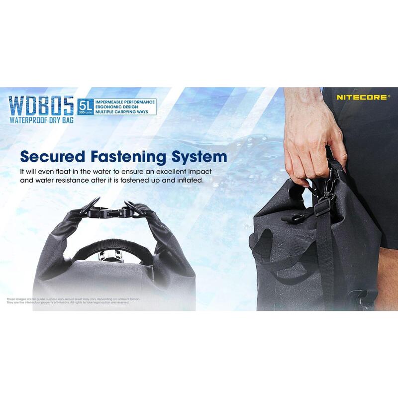 WDB05/ Waterproof Dry Bag 5L/ Black
