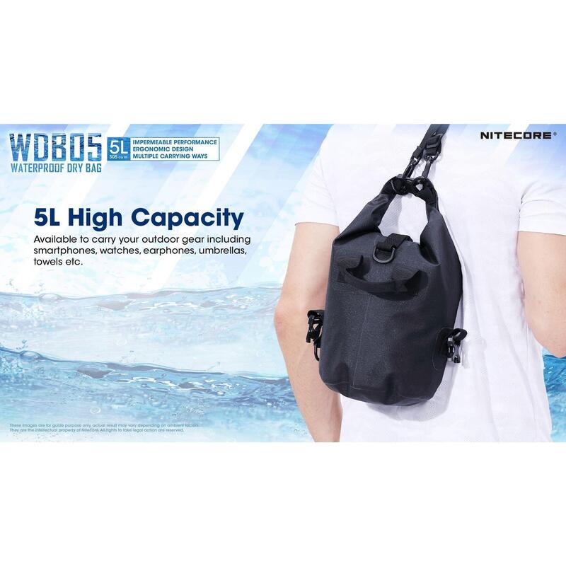 WDB05/ Waterproof Dry Bag 5L/ Black