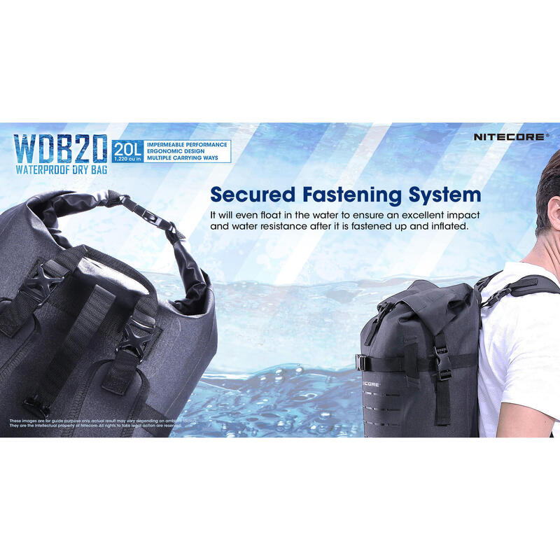 WDB20 / Waterproof Dry Bag 20L / Black