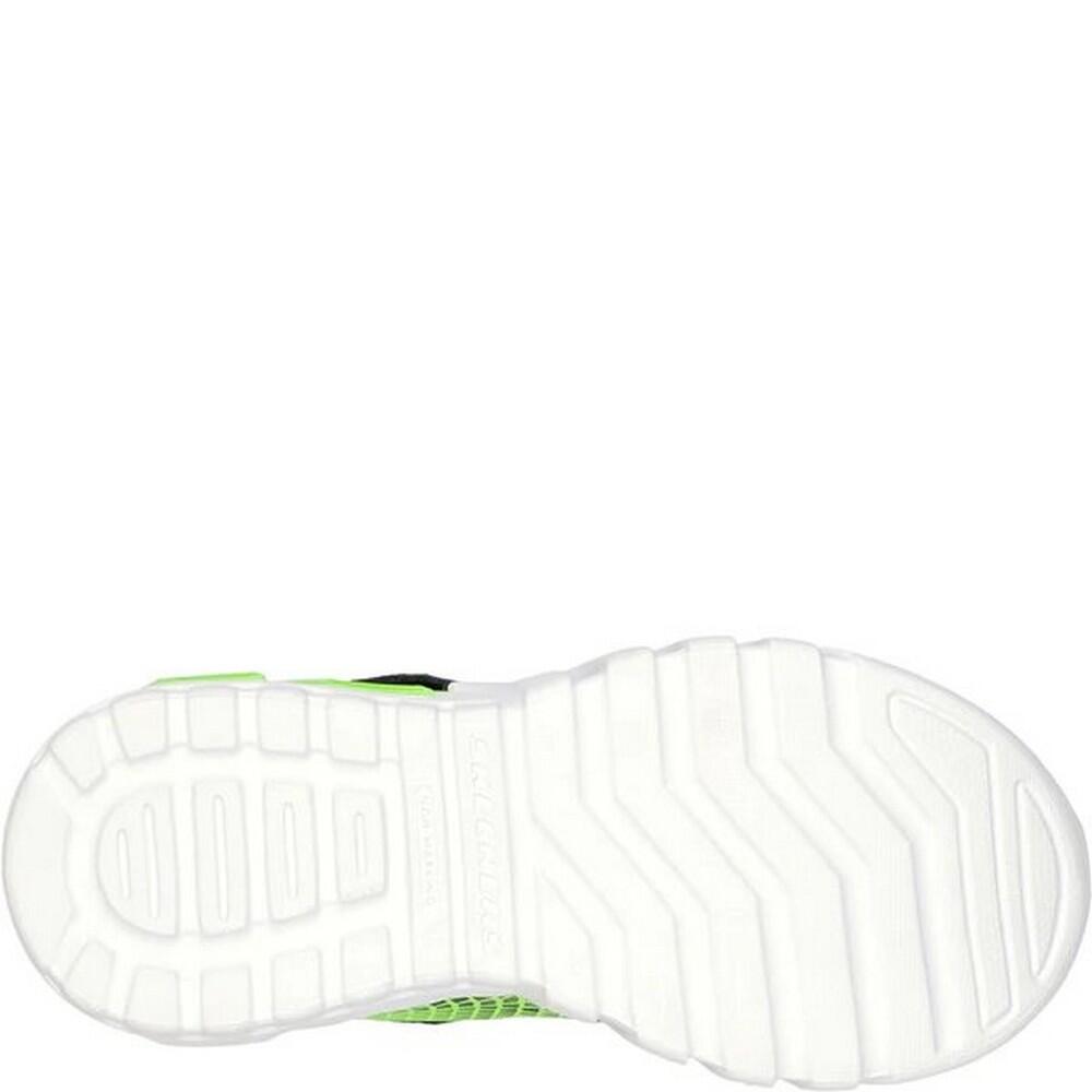 Boys FlexGlow Elite Vorlo Trainers (Lime/Black) 3/4