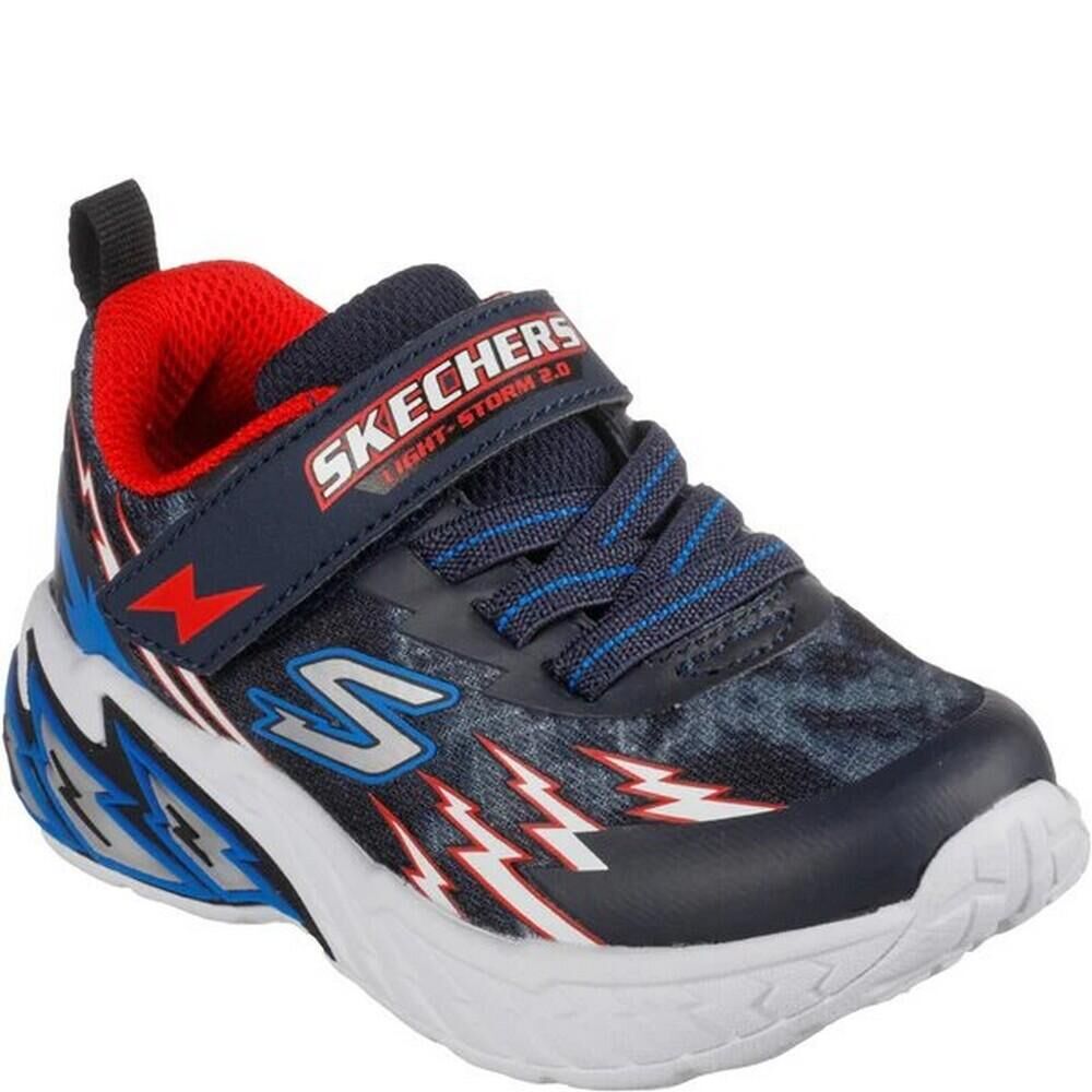 SKECHERS Baby Boys Light Storm 2.0 Trainers (Navy/Red)