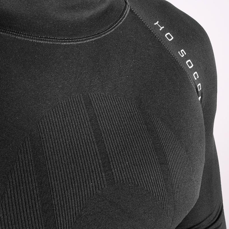 T-shirt thermique à manches longues pour adultes, noir