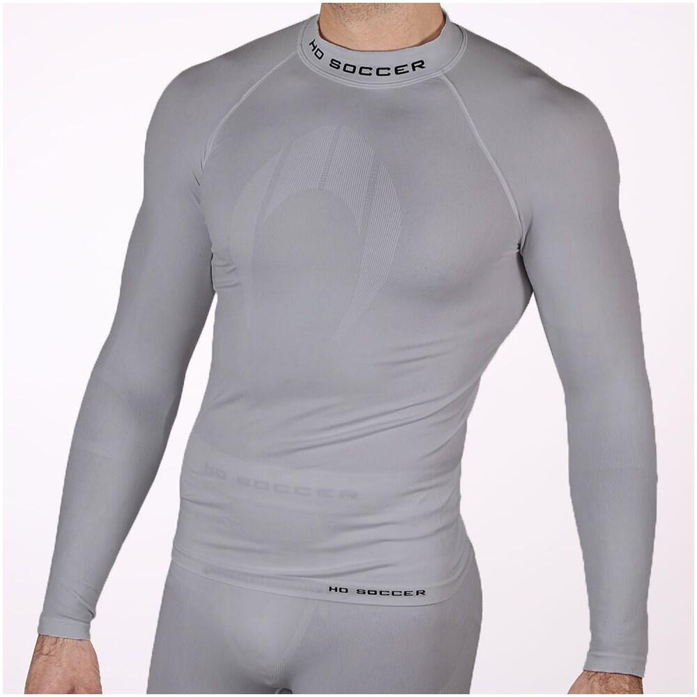 Long-sleeved thermal soccer sweatshirt for adults - Grey