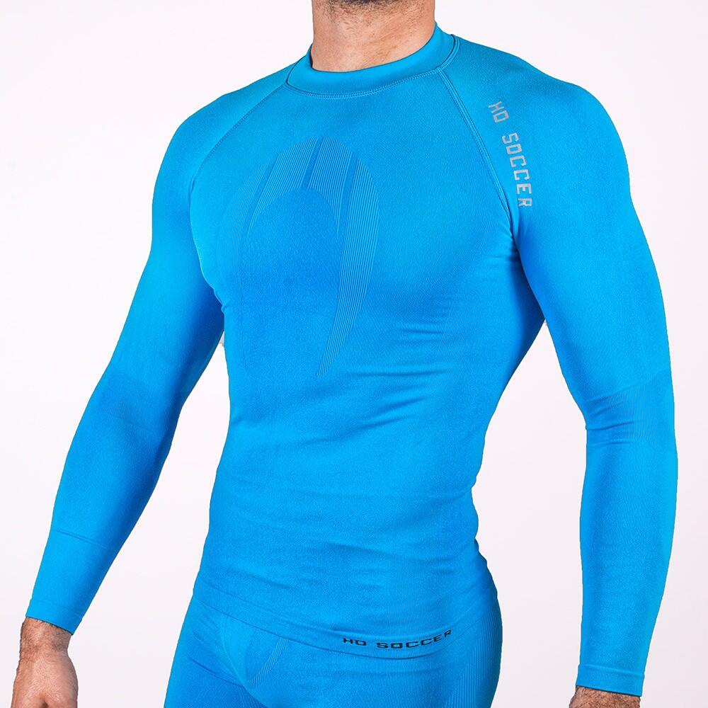 Ho Soccer - Azui Adultes - T-shirt Thermique À Manches Longues Pour Le Football - Sous Vêtement Haut - Bleu - 42 M/l - Decathlon