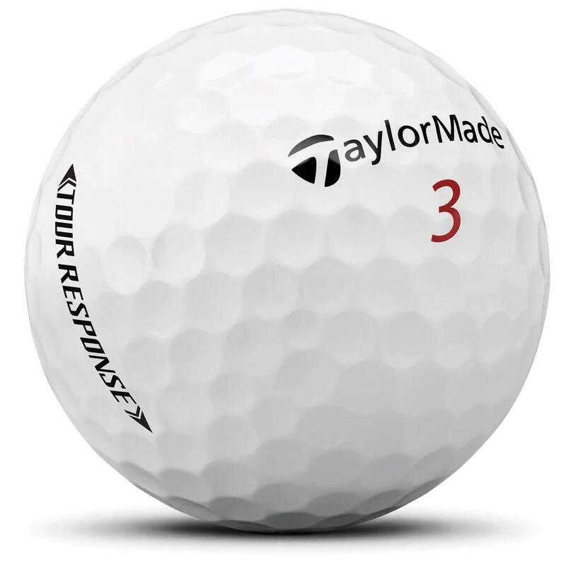 Doos met 12 TaylorMade Tour Response-golfballen Kleur: wit