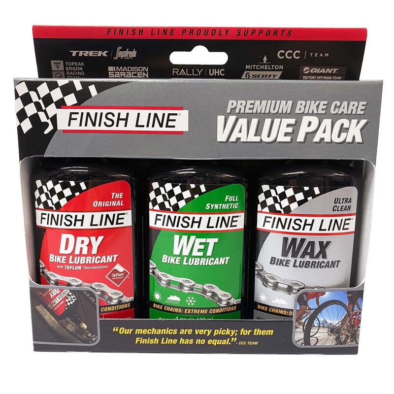Premium Bike Care Value Pack-4OZ (WET/DRY/WAX)