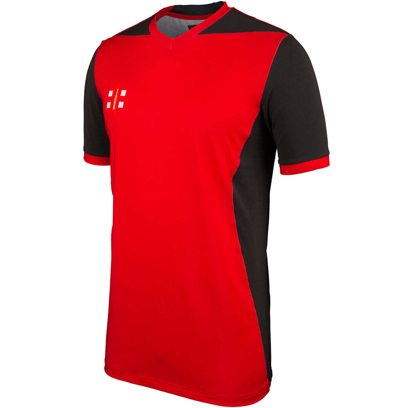 Pro Performance T20 Short Sleeve Shirt, Red / Black,, Adult 2/3