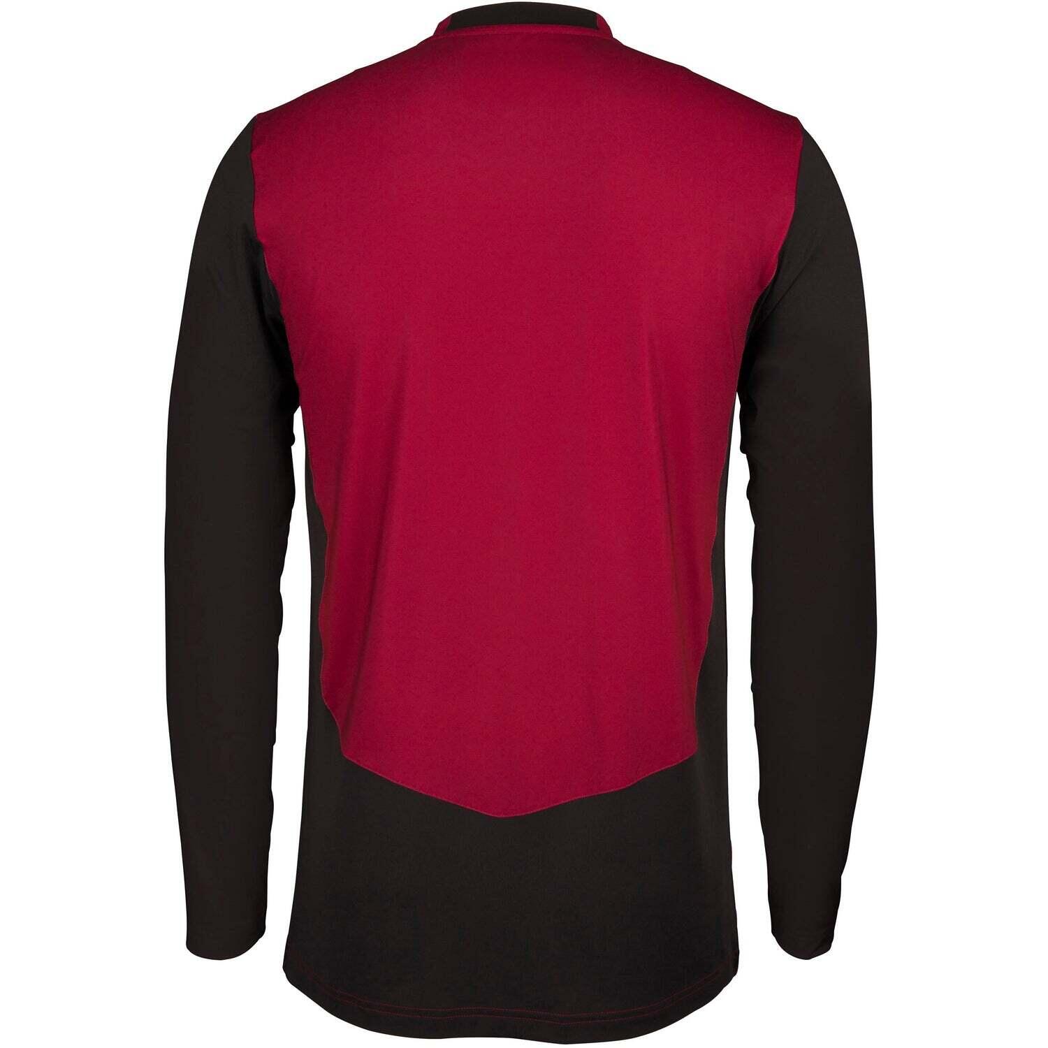 Pro Performance T20 L/S Playing Shirt,Maroon / Black,Junior 2/3