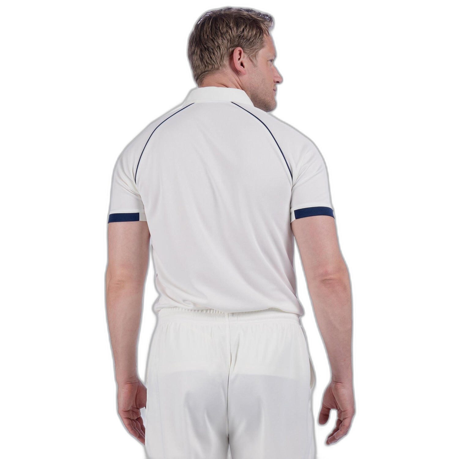 Matrix V2 S/S Playing Shirt,Ivory/Navy,Junior 5/5