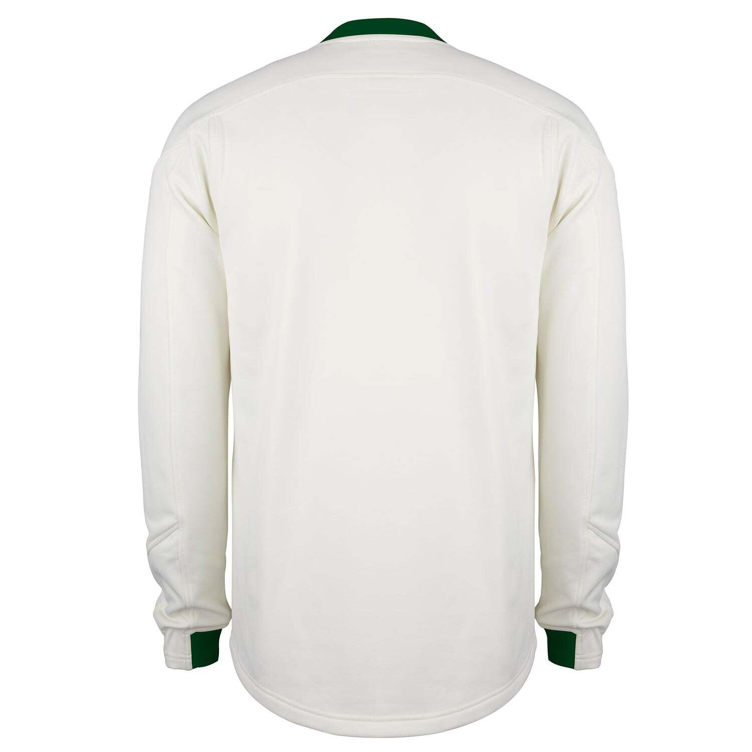 Pro Performance Adult Sweater, Ivory / Green 2/2