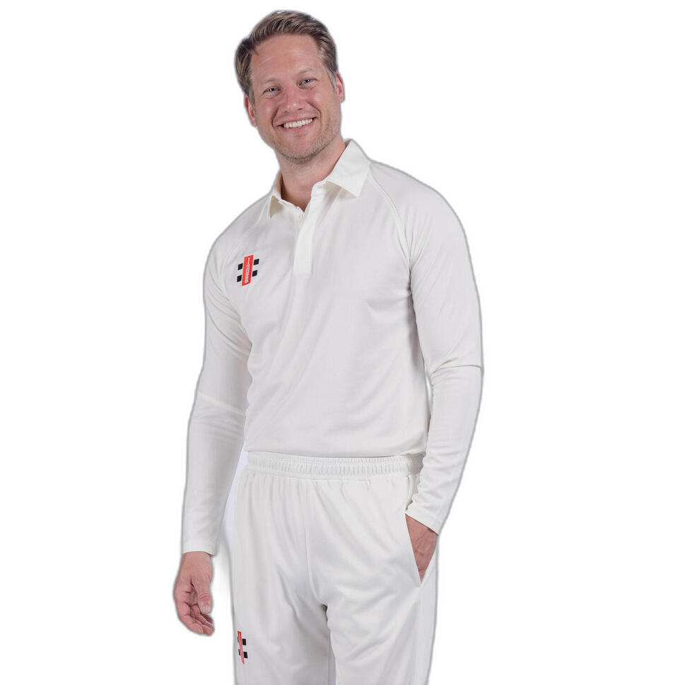 Koszulka polo z długim rękawem dla dzieci Gray-Nicolls Matrix V2