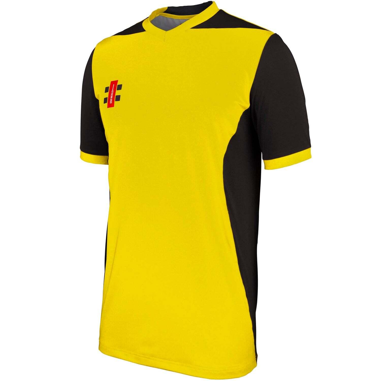 Pro Performance T20 Short Sleeve Shirt, Yellow / Black, Adult 3/3