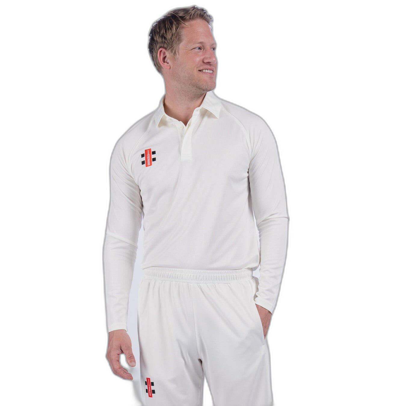 Polo manches longues Gray-Nicolls Matrix V2 3/5