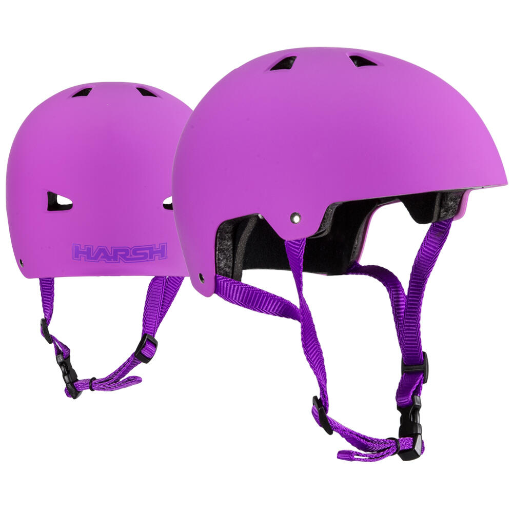 HARSH PROTECTIVE GEAR HARSH ABS ACTION SPORTS SKATE / SKATEBOARD / SCOOTER HELMET - PINK