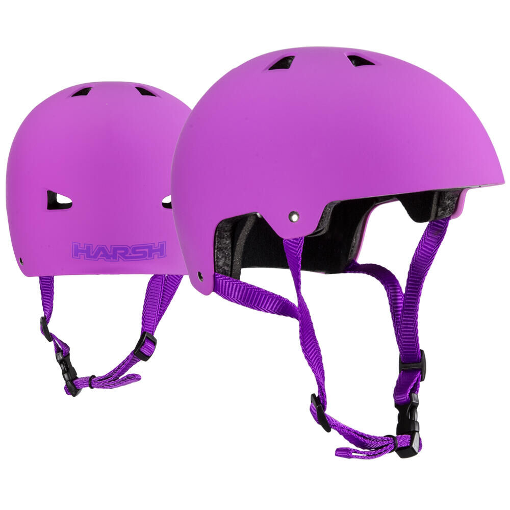 HARSH PROTECTIVE GEAR HARSH ABS ACTION SPORTS SKATE / SKATEBOARD / SCOOTER HELMET - PINK