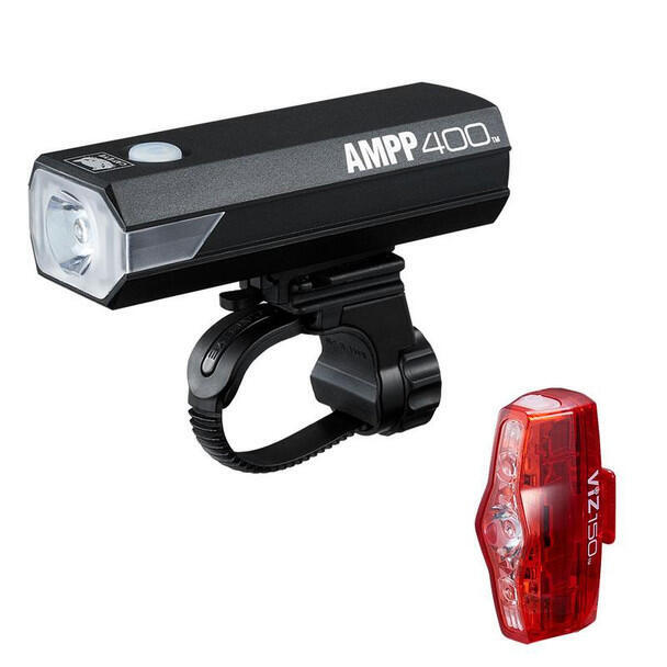 USB BIKE LIGHT SET ~ AMPP400 + VIZ150