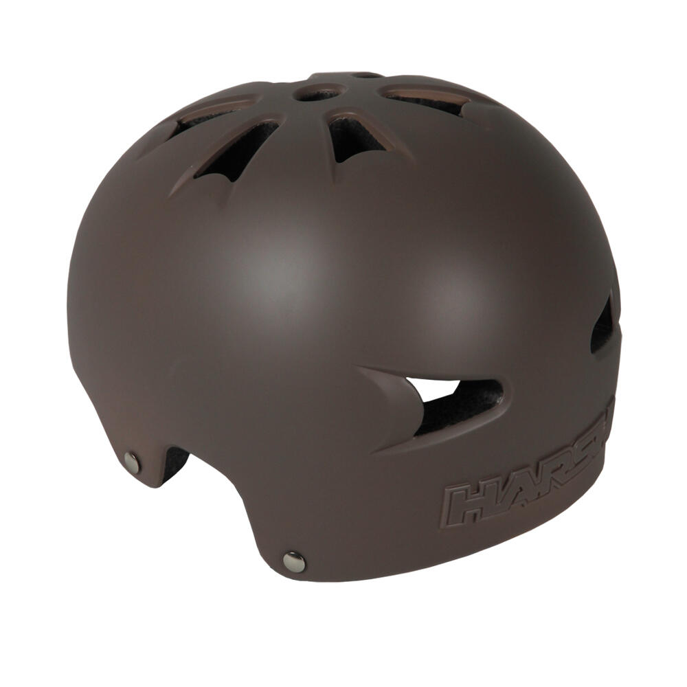 HARSH HX1 EPS LIGHTWEIGHT SKATE / SKATEBOARD / SCOOTER HELMET – BRONZE MATT 3/4