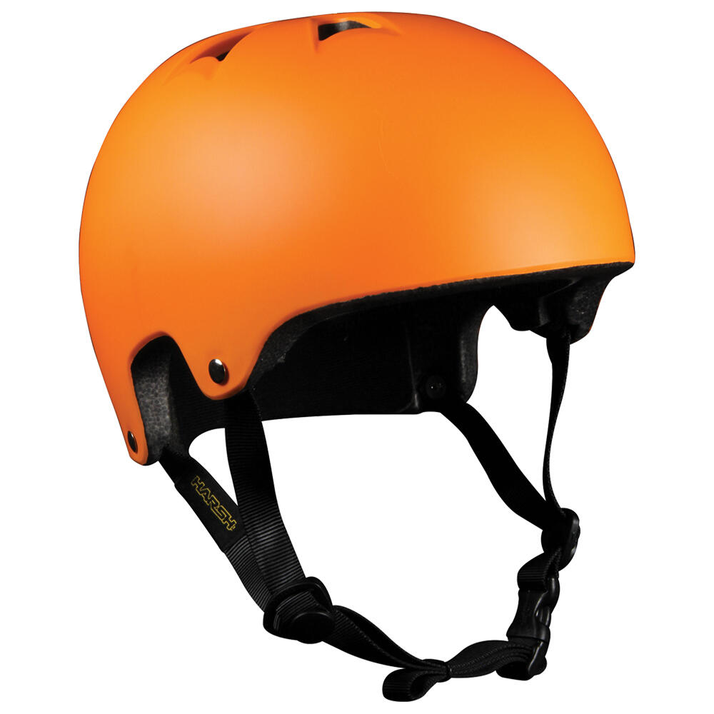 HARSH PROTECTIVE GEAR HARSH HX1 EPS LIGHTWEIGHT SKATE / SKATEBOARD / SCOOTER HELMET – ORANGE MATT