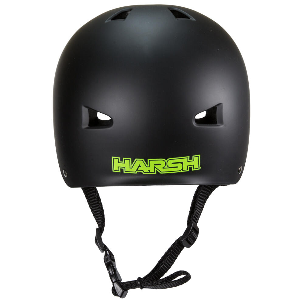 HARSH ABS ACTION SPORTS SKATE / SKATEBOARD / SCOOTER HELMET - MATT BLACK 4/5