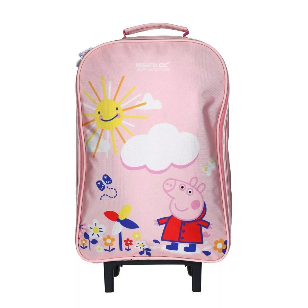 Childrens Kids Peppa Pig 2 Wheeled Suitcase Pink Mist REGATTA Decathlon