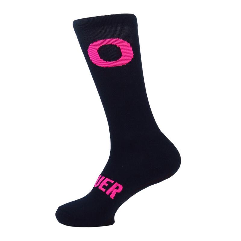 Calcetines de ciclismo térmicos de invierno unisex X Pink Thermique+ Mooquer