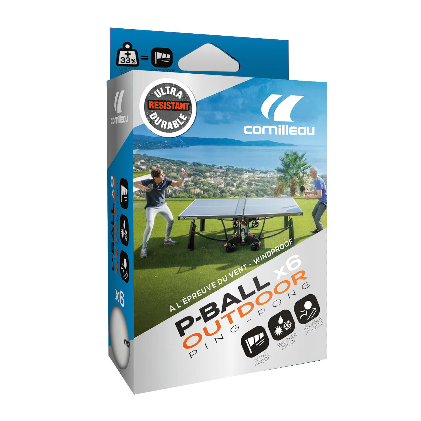 CORNILLEAU P-Ball Outdoor White x6