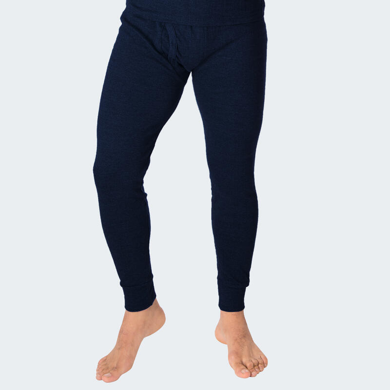 2 pantaloni termici | Intimo sportivo | Uomo | Pile interno | Blu