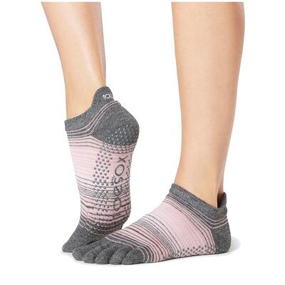 Toesox yoga no-show grip socks teensokken - roze - gripsokken