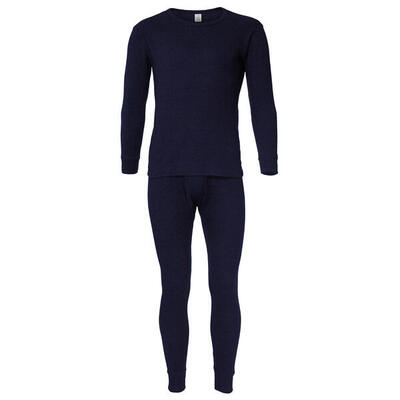 Thermounterwäsche Herren Set | Unterhemd + Unterhose | Innenfleece | Anthrazit