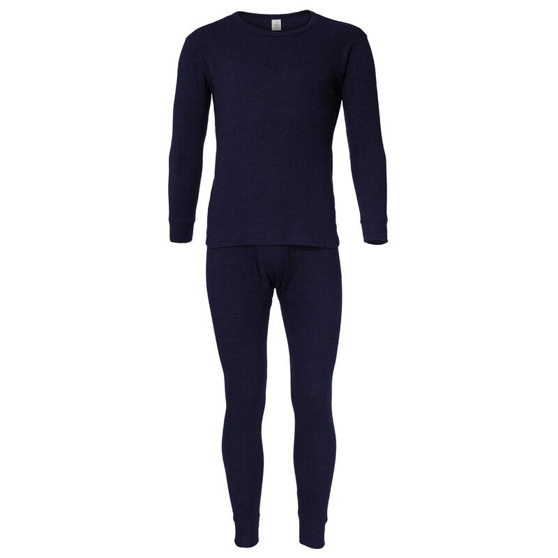 Set intimo termico | Uomo | Maglietta + pantaloni | Pile interno | Blu