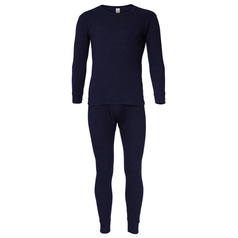 Set sous-vêtements thermiques | Hommes | Doublure polaire | Bleu