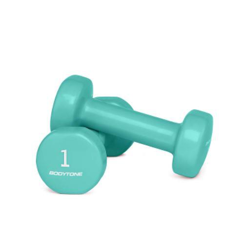 Bodytone - Haltères En Vinyle 1kg (paire) - Haltère - Vert - 1 Kg - Decathlon