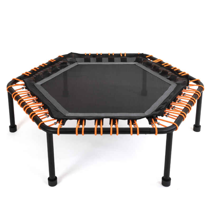 Fitness Mini-Trampolin Ø 127 cm mit 60 verstellbaren Elastobänder +gratis Socken