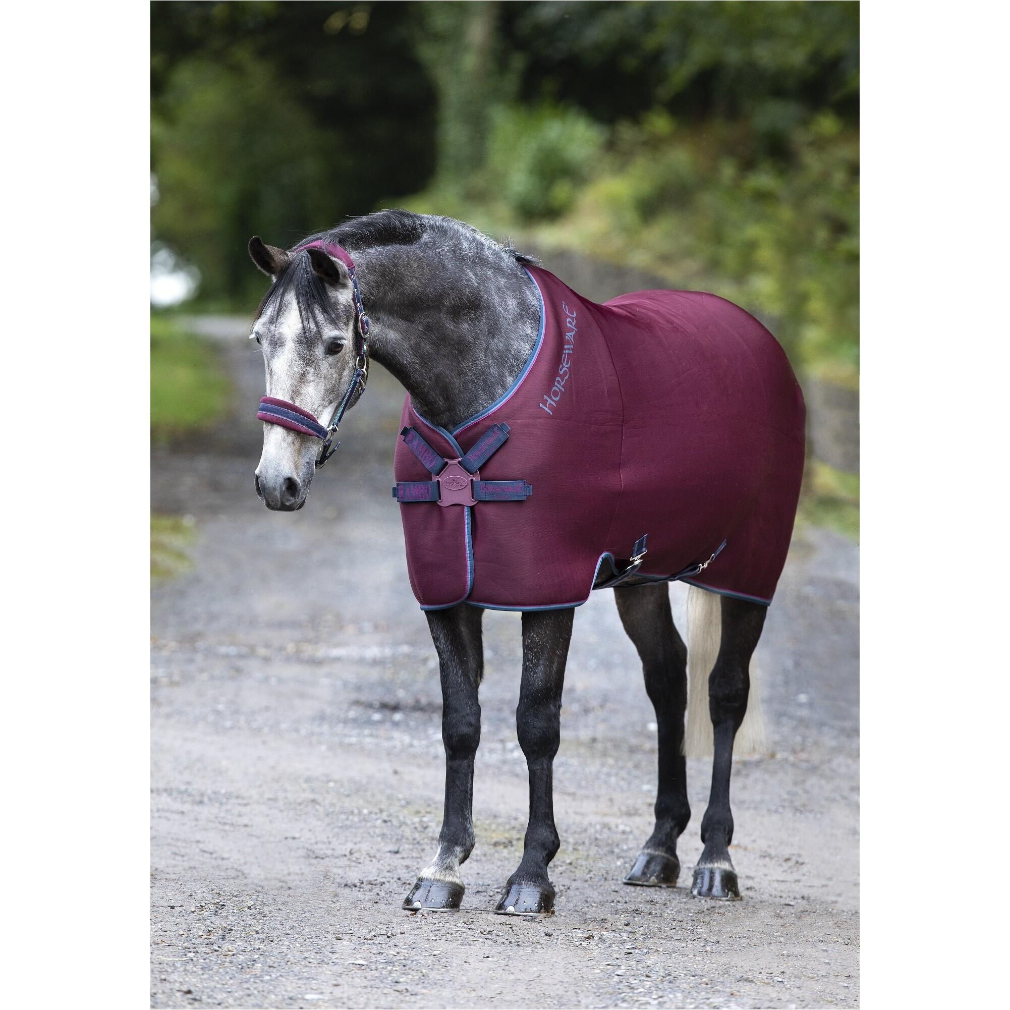 HORSEWARE Abschwitzdecke RAMBO Airmax Cooler Disc Front burgundy