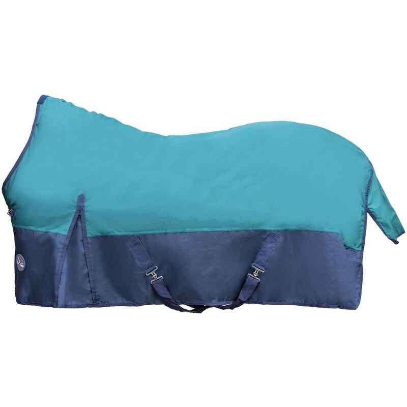 Weidedecke Highneck mit Polarfleece 1680D LOUISANA petrol/navy