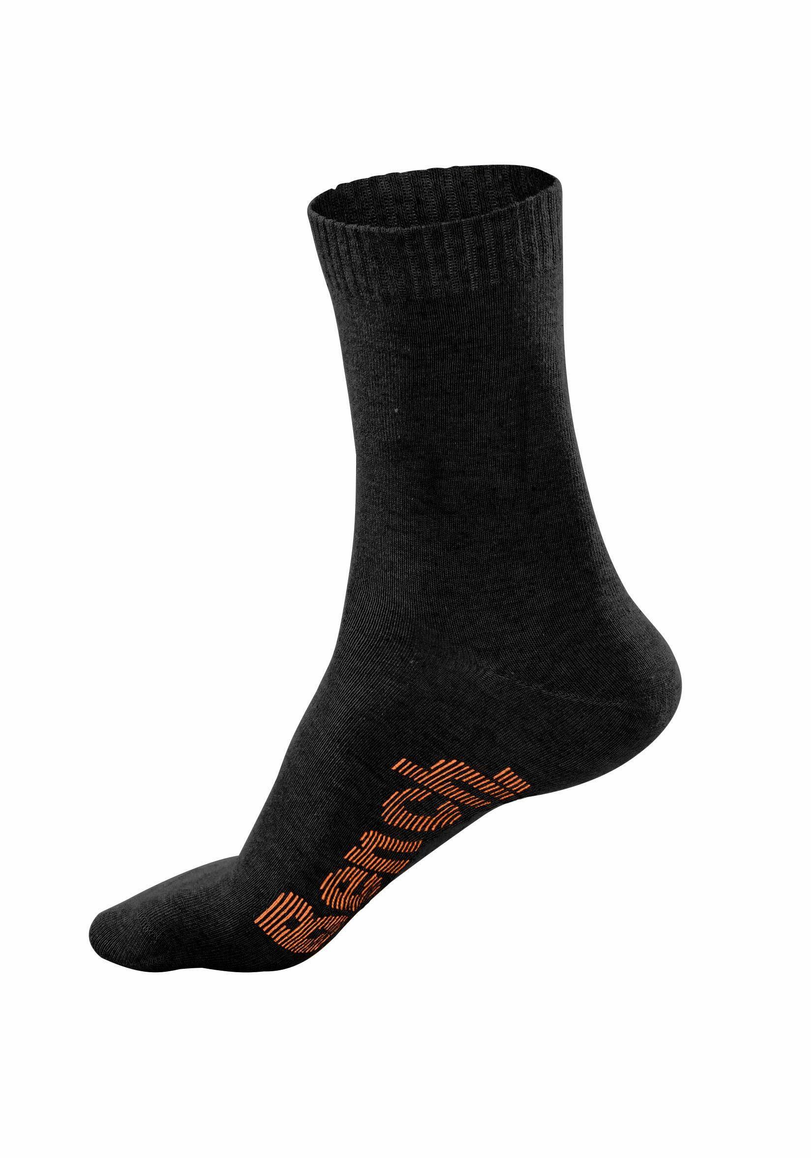 BENCH Bench. Socken (6 Paar) mit verschiedenfarbigen Logos 3/3
