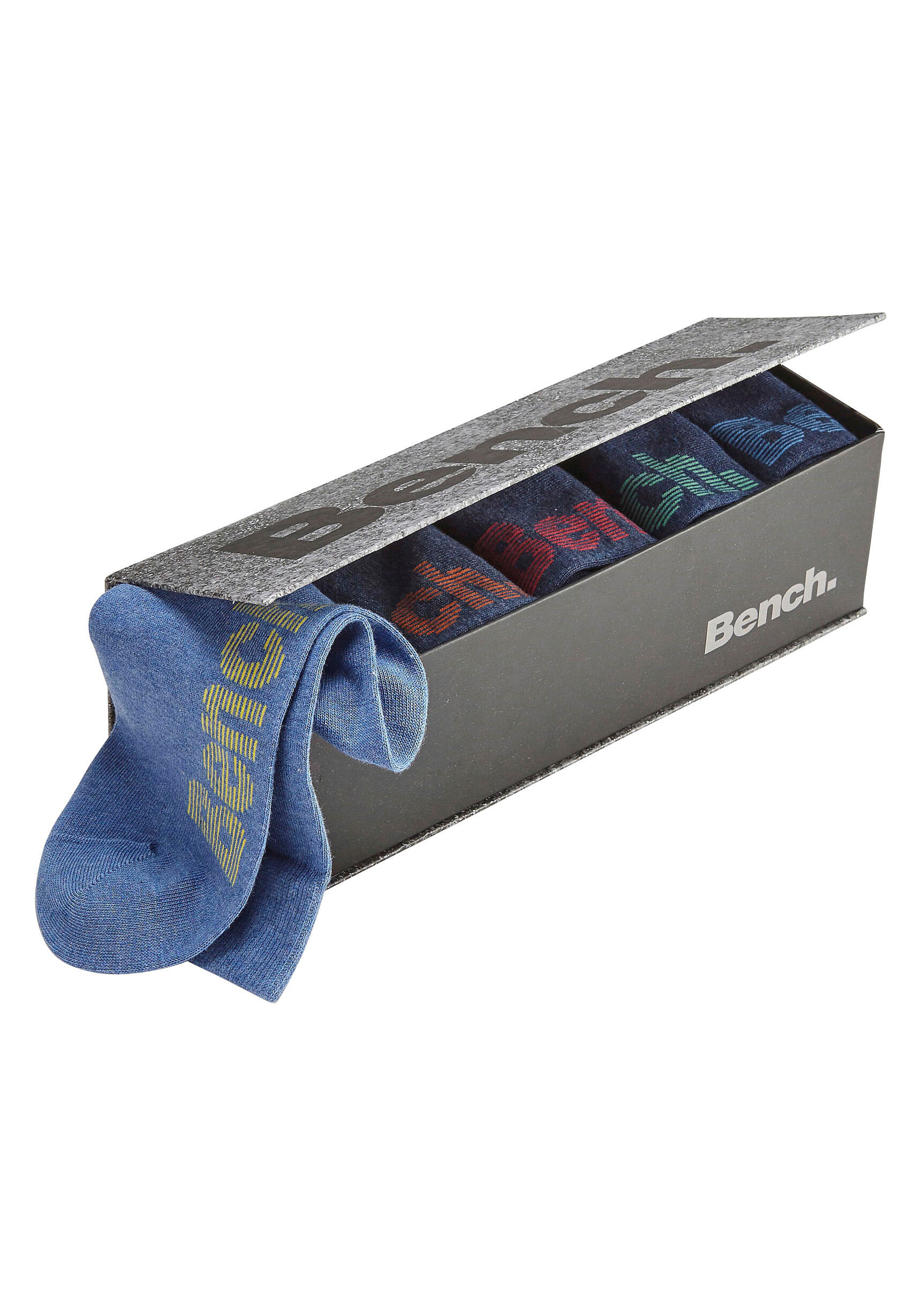 BENCH BENCH Bench. Socken (6 Paar) mit verschiedenfarbigen Logos