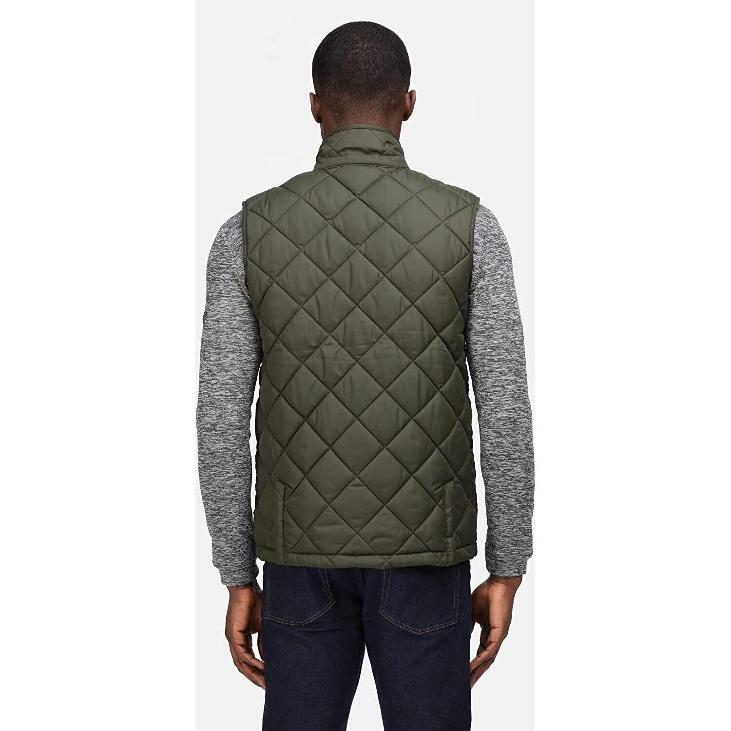 "Londyn" Weste für Herren Dunkel-Khaki 3/7