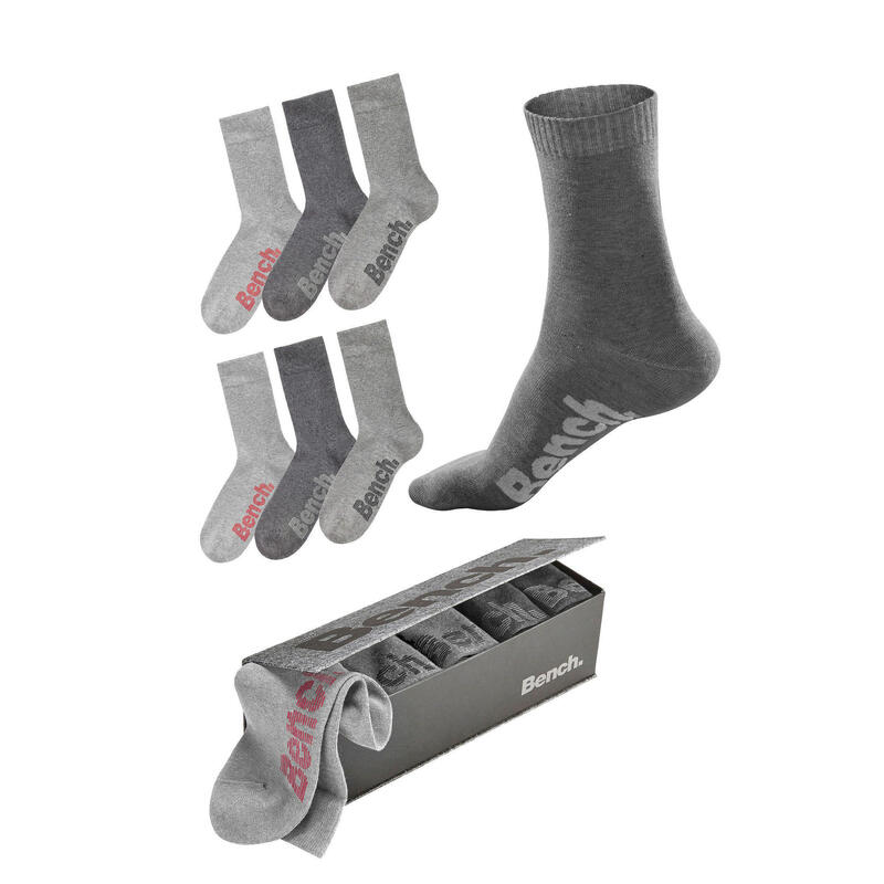 Bench. Socken (6 Paar) mit verschiedenfarbigen Logos für neutral
