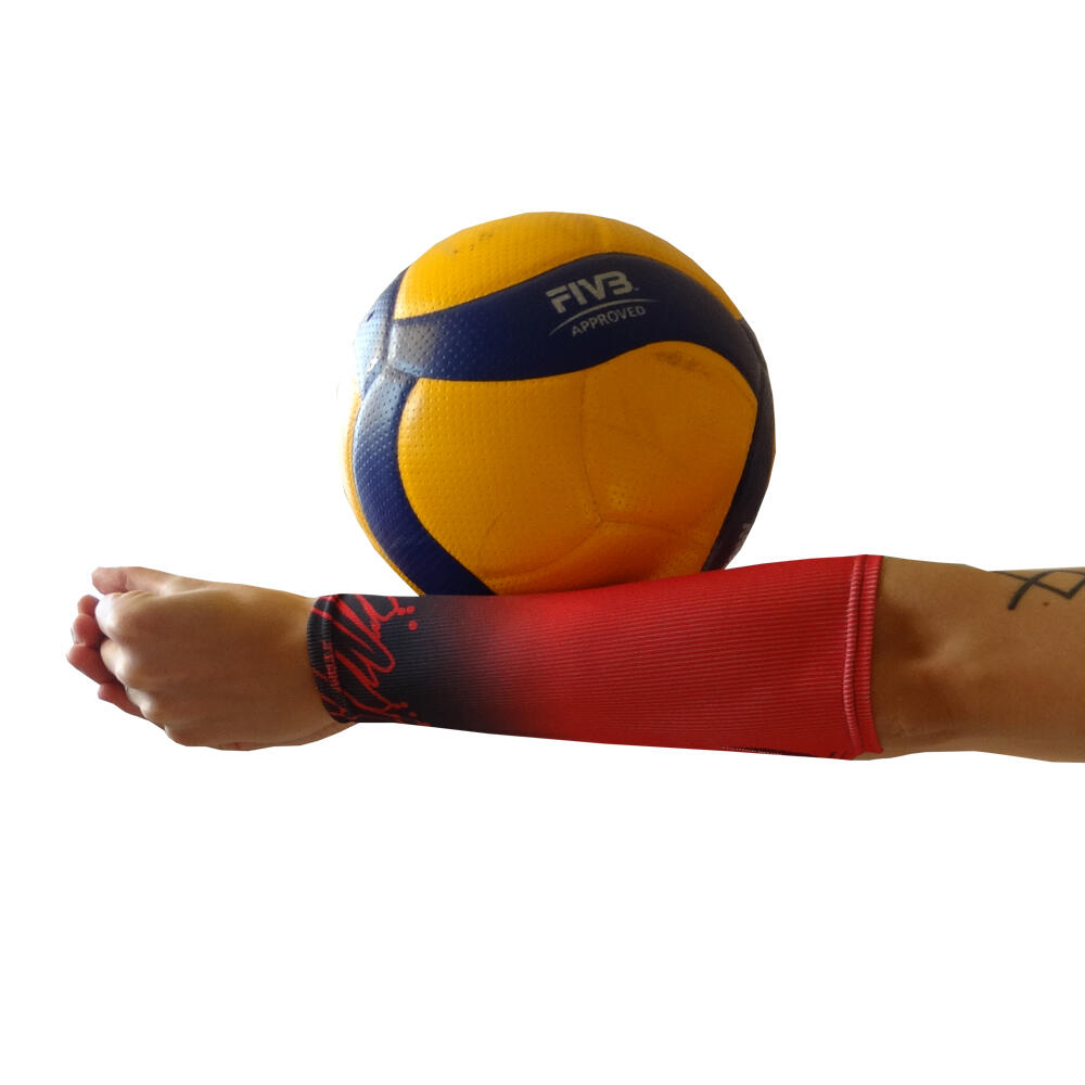 Rękawki siatkarskie unisex JG TEAM prążkowane krótkie 2/3