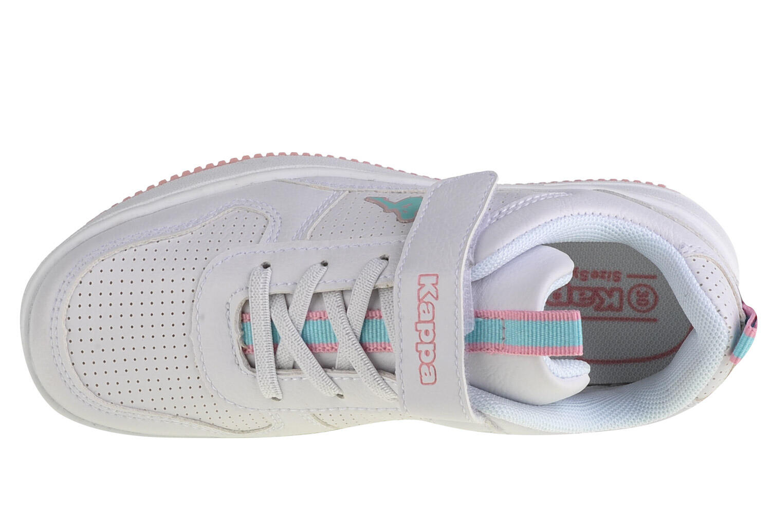 Kappa Fogo K, Mädchenhaft, , Sportschuhe, weiß 3/4