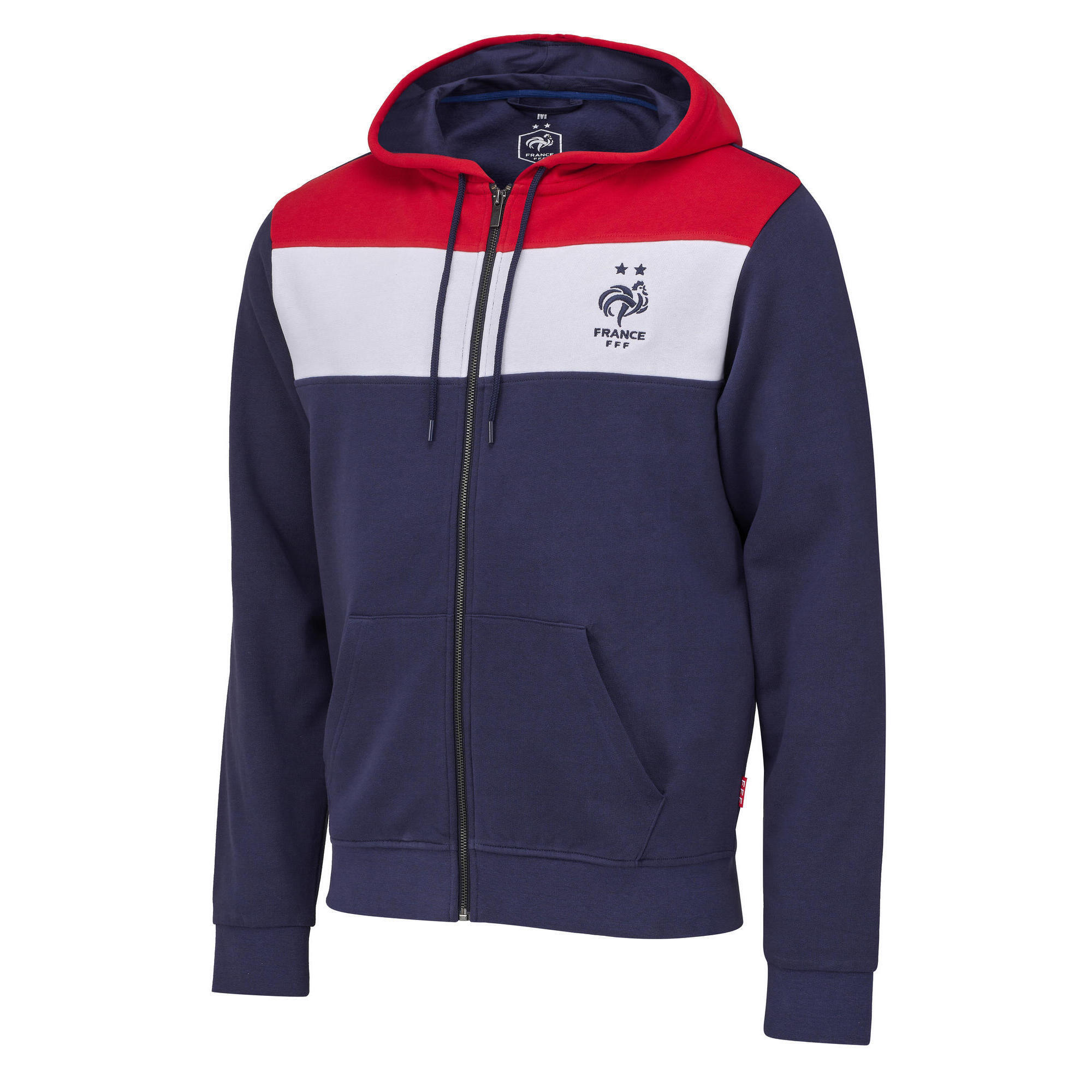 Sweat capuche zippé FFF - Collection officielle Equipe de France de Football 1/2